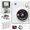 Instant Print Camera for Kids, 1080P Instant Digital Print Cameras for Toddler, Portable Toy for 4 5 6 7 8 9 10 Year Old Girl, Christmas Birthday Gifts for Girls Boys with SD Card White view 1