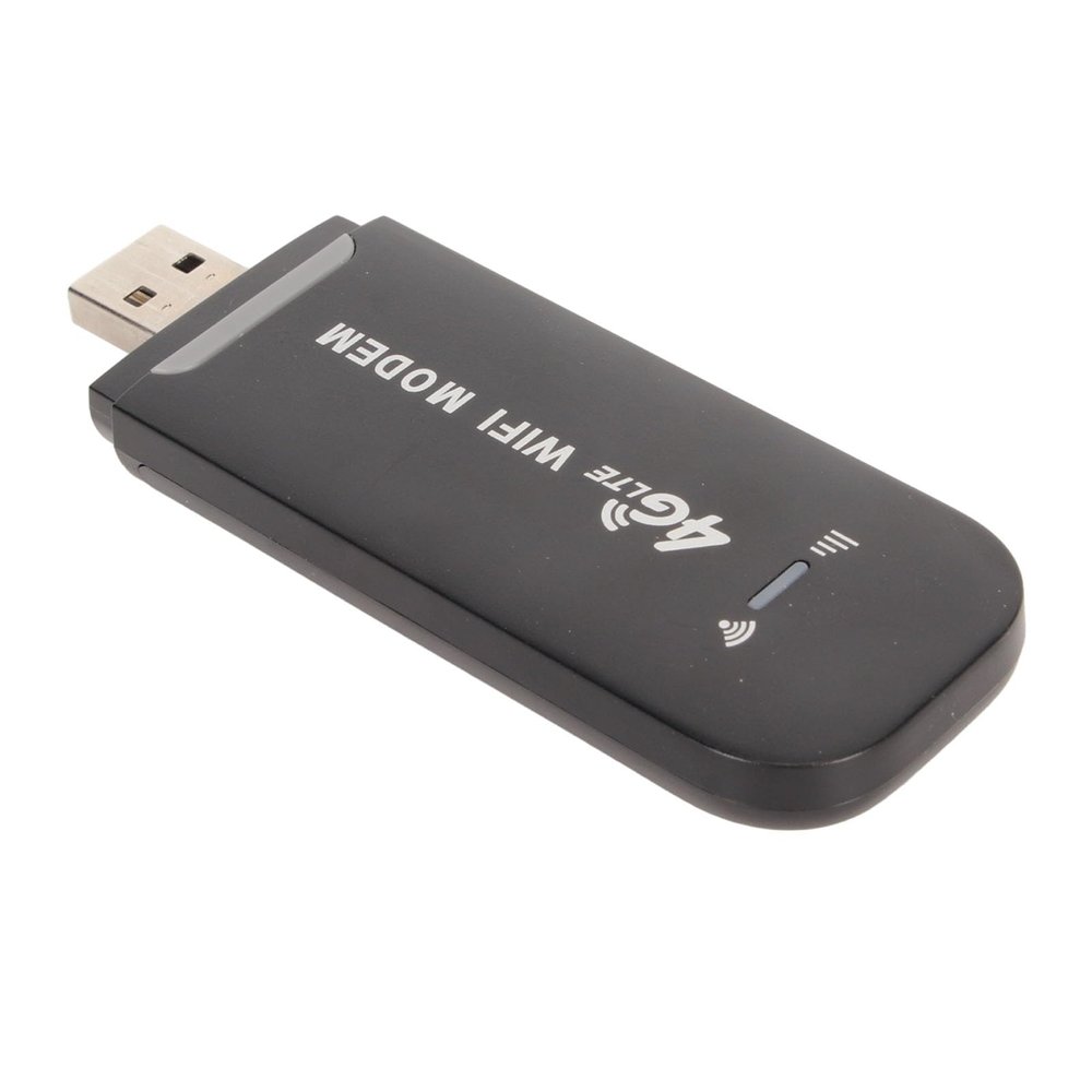 Estink 4G LTE WiFi Modem Wireless LTE Router 150Mbps Portable SIM Card Slot USB Plug and Play for 10 Devices with WPA2 Encryption for Europe Asia Africa Middle (Black)