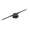 42cm 3D Hologram Display Fan, Two Blades Led Light 3d Holographic Naked Eye Stereo For Halloween,Christmas view 1