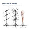 Splicing 3D Holographic Projector Fan, 45cm LED Sign Hologram , Light Advertising Machine Images Video Logo For Halloween,Christmas view 3