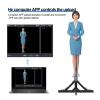 Splicing 3D Holographic Projector Fan, 45cm LED Sign Hologram , Light Advertising Machine Images Video Logo For Halloween,Christmas view 4