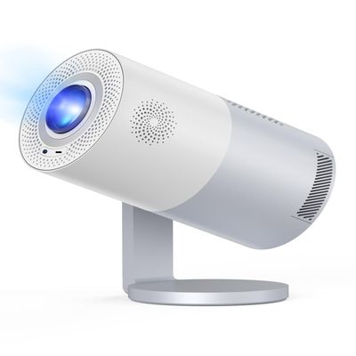 Mini Projector Portable,410 ANSI lumen Projector,Native 1080P Fully Sealed Optical Engine Support 4K ,Auto Focus,WiFi Bluetooth Projector for Home & Outdoor,Smart Screen Video Projector