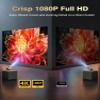 Mini Projector Portable,410 ANSI lumen Projector,Native 1080P Fully Sealed Optical Engine Support 4K ,Auto Focus,WiFi Bluetooth Projector for Home & Outdoor,Smart Screen Video Projector view 3