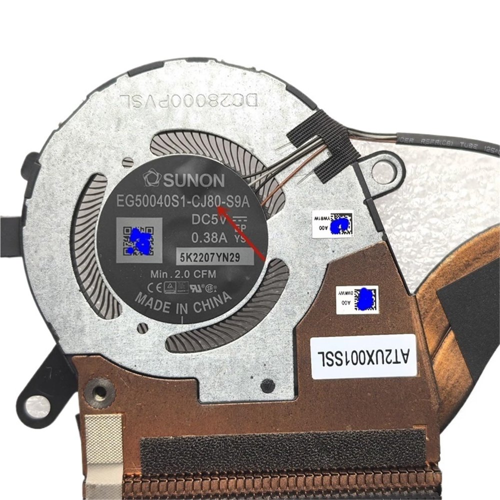 03NVJ1 0YW81W for Latitude 7310 2 in 1 Laptop Cooling Fan Cooler Fan 3NVJ1 CN-03NVJ1 YW81W CN-0YW81W Heatsink(0YW81W Fan Heatsink)