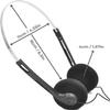 2Pcs Retro Over-Ear Headphone,Vintage Feelings Underwire Headphones,Hi-Fi Stereo Earphone Headset,Retro Lightweight Earphones,Headphone,for Most Mobile Phones Playback Pevices (OrangeBlack) view 3
