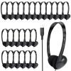 CNSZSLZ USB C Headphones Bulk 30 Pack for Classroom School Kids,USB Type C Headphones Class Set Compatible with Pad Smartphones (Black) view 1