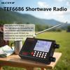 TEF6686 Portable Shortwave RadioAM FM SW LW Ultra High Sensitivity Full Band Radioswith 2.8-inch LCD Display and DSP ReceiverSuitable for Indoor, Outdoor, Travel, Camping,Climbing view 3