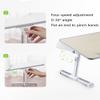 Adjustable Laptop Stand with USB Cooling Fan, Soft Hand Rest, Folding Legs - Portable Bed Tray Table for Work and Writing view 3