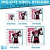 Custom Football Name Sticker Personalized Name Number Player Jersey 32 Team view 4