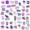 100PCS Girl's Purple Aesthetic Stickers,Cool Travel Stickers,Waterproof Vinyl Stickers for Water Bottles,Laptop,Luggage,Teens Adults,Keyboards,Backpacks,Skateboards,Luggage,Water Bottles,Scrapbooks view 3