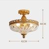 TBJEN French Retro Copper Ceiling lamp Simple Classical European Villa Bedroom Study Porch Hall Lighting view 3