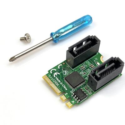 KEXIAO A+E to Double Port SATA3.0 Expansion Card ASM1061 WiFi for 2230 Adapter Card Module for PC Computer