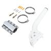 Keenso Outdoor Antenna Pole Mount J Bracket for V2, 160 Adjustable, Reliable Performance,White Stainless Steel Material view 2