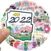 100PCS Girl's Black and White Stickers,Cool Travel Stickers,Waterproof Vinyl Stickers for Water Bottles,Laptop,Luggage,Teens Adults,Keyboards,Backpacks,Skateboards,Luggage,Water Bottles,Scrapbooks view 2