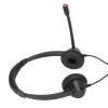 Keenso Binaural Telephone Headset Noise Cancelling Phone Earpiece for Telemarketing, with Mic, ABS, Black view 2