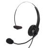 Keenso Home Telephone Earphone Crystal Connector Headset with Flexible Cable for Home Use Office Workers - Black view 1