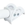 Keenso Windproof Satellite Internet Pole Mount for V2 Rectangular Dish, Durable Stainless Steel, Wide Range of Wall Compatibility view 3