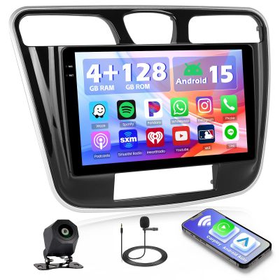 4+128G Hikity for Chrysler 200 200C 2011 2012 2013 2014 Android Car Stereo, 9Incell Touchscreen Radio CarPlay, Android Auto, Bluetooth, GPS Navigation, WiFi, FM, RDS + AHD Backup Camera