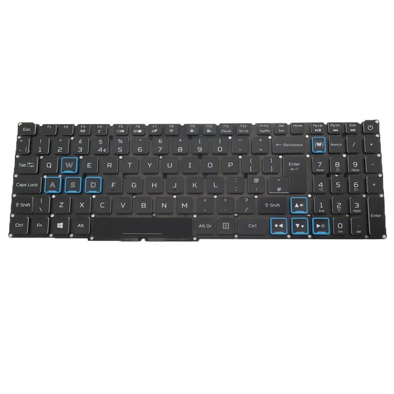 RGB Backlit Keyboard for ACER Nitro 5 AN517-55-558P NH.QLGAA.001 English US Black Colourful Backlit New Compatible Laptop