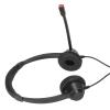 Keenso Comfortable Binaural RJ9 Office Phone Headset with Speaker Volume Adjustment for Easy Use in Call Centers, Black view 2