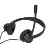 Keenso Comfortable Binaural RJ9 Office Phone Headset with Speaker Volume Adjustment for Easy Use in Call Centers, Black view 3