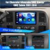 [4+128G] Hikity Android Car Stereo for Chevrolet Silverado/GMC Sierra/GMC Yukon 2007-2014, 10Incell Touchscreen Radio CarPlay/Android Auto/Bluetooth/GPS Navigation/WiFi/FM/RDS/AHD Backup Camera view 2