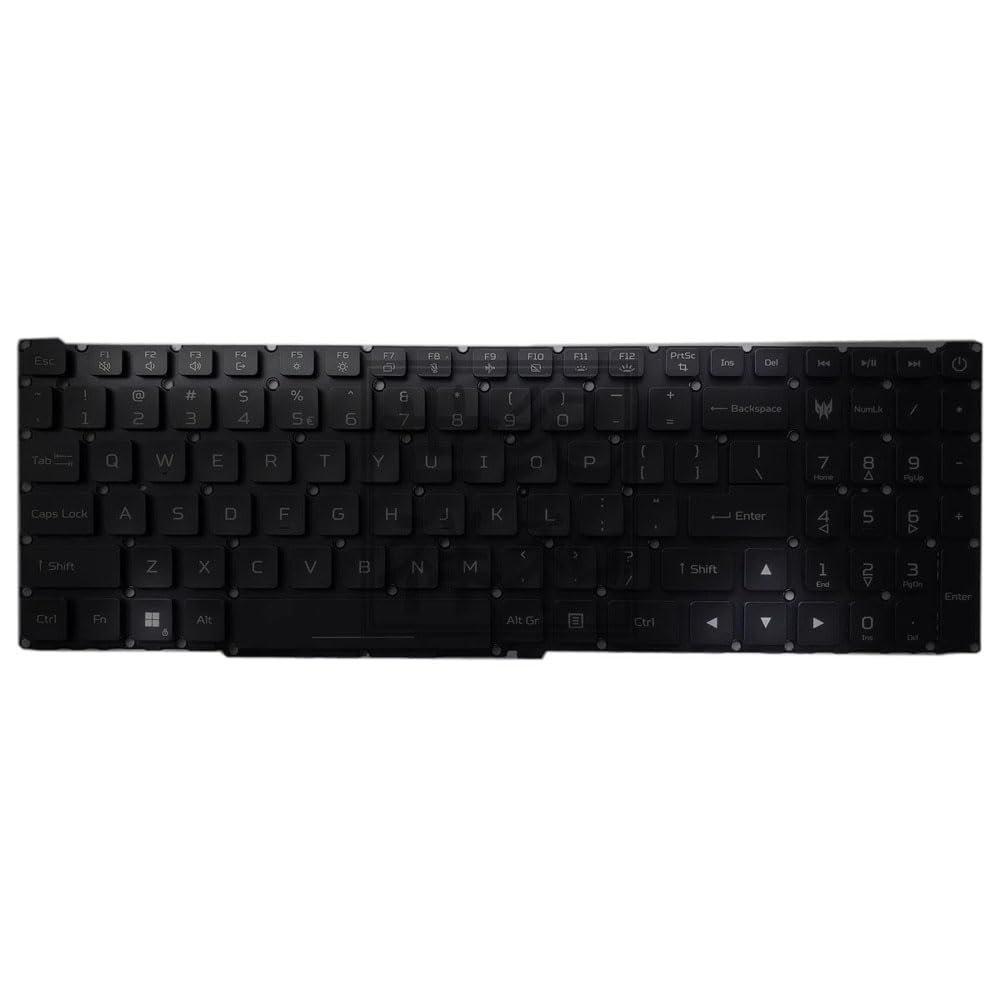 RGB Backlit Keyboard for ACER Predator Helios 3D 15 PH3D15-71-94PP NH.QLWAA.001 United States US Colourful Backlit Black New Compatible Laptop