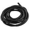 Black Spiral Hydraulic Hose Guard Cable Protection Wrap,16.4 FT Length for Hoses, Flexible High Density Polyethylene Sleeve for Industrial Pneumatic and Wiring Applications(D-10mm) view 2