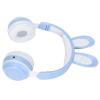 BAFOVY Rabbit Headphones Foldable Over Ear Headset with LED Light Adjustable Headband 12H Playtime for Kids Girls Boys Age 3+ (Blue) view 4