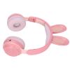 BAFOVY Rabbit Headphones Foldable Over Ear Headset with LED Light Adjustable Headband 12H Playtime for Kids Girls Boys Age 3+ (Pink) view 2