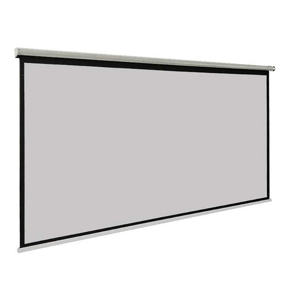100 Inch 16:9 Hand Projector Screen Matte Gray Fabric Fiber Glass 3D Wall Mounted Curtain for Home Theater