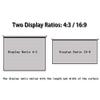 100 Inch 16:9 Hand Projector Screen Matte Gray Fabric Fiber Glass 3D Wall Mounted Curtain for Home Theater view 3