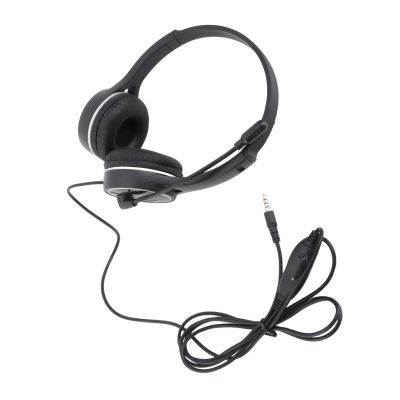 Keenso Foldable On Ear Kids Headphone Wired Child Headset, Stereo Noise Isolation Headset with Mic, Suitable for Travel Plane, Black