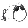 Keenso Foldable On Ear Kids Headphone Wired Child Headset, Stereo Noise Isolation Headset with Mic, Suitable for Travel Plane, Black view 2
