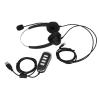 Keenso Office Telephone Headset Noise Reduction Binaural RJ9 Plug Corded Business Headphone with Mic USB Sound Card Customer Service Earphone view 1