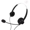 Keenso Office Telephone Headset Noise Reduction Binaural RJ9 Plug Corded Business Headphone with Mic USB Sound Card Customer Service Earphone view 2
