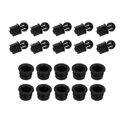Estink 10 Pairs Speaker Net Cover, Frame Snap Fastener Fixing Buckle Clips Fasteners Decorative Rubber Plastic Clips with Size for Small Speakers Installation