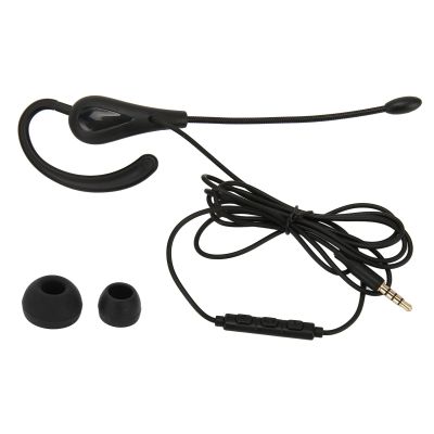 Ejoyous USB Headset with Mic, Single Ear Wired Work Headphone with Noise Cancelling Microphones, Light Monaural Earpiece Headset for Phone Computer Call Center Office (3.5mm)