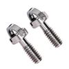 AIToWisely 1/4"-20 Camera Long Screw (2-Pack)  17mm Extra Length, Stainless Steel D-Ring & Flat Head Fixing Screws for Camera Tripod/Monopod Quick Release Plate, Hand-Tighten Design view 1