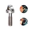 AIToWisely 1/4"-20 Camera Long Screw (2-Pack)  17mm Extra Length, Stainless Steel D-Ring & Flat Head Fixing Screws for Camera Tripod/Monopod Quick Release Plate, Hand-Tighten Design view 2