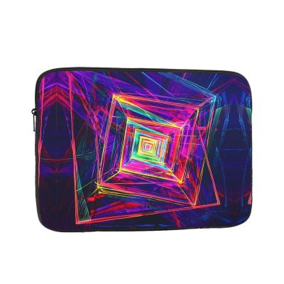 13 inch Portable Laptop Bag - Neon Line Printing Shockproof Laptop Inner Pocket for Business, Travel, School, Office