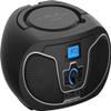 Philips CD Player Boombox, Dynamic Bass Boost with Bluetooth, FM Radio, USB Playback & AUX Input, Portable Top-Loading Boombox, Clear Stereo, RW/MP3 Compatible (Black) view 1
