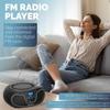 Philips CD Player Boombox, Dynamic Bass Boost with Bluetooth, FM Radio, USB Playback & AUX Input, Portable Top-Loading Boombox, Clear Stereo, RW/MP3 Compatible (Black) view 3