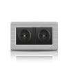 16A Black EU Standard Wall Sockets and Switches Stainless Steel Panel with Children Protective Door with USB Power Outlet(Type4) view 2
