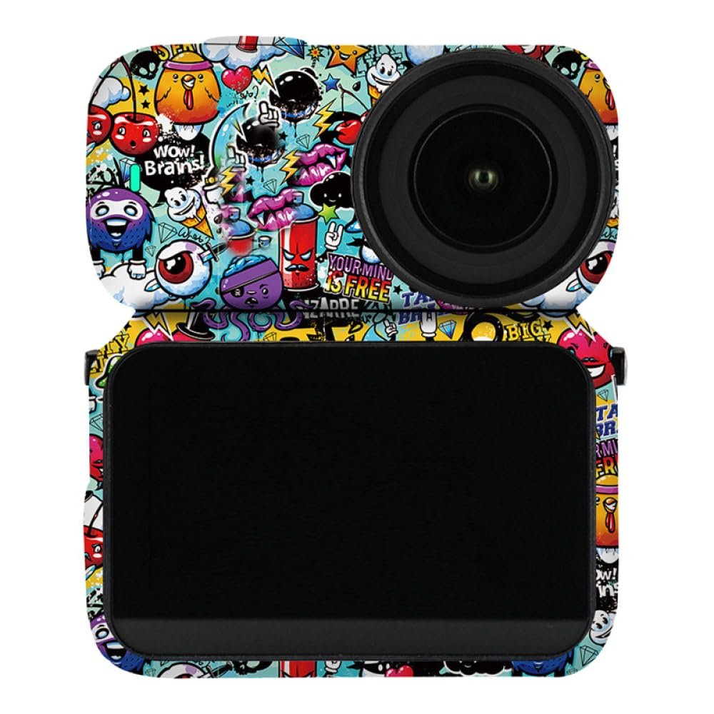 Personalized Decrative Protective Sticker for DJI Osmo Nano Camera Waterproof UV-Resistant Scratch-Proof Anti-Shock Wear-Resistant Skin Cover PVC Film Accessories (06 Exotic Element)