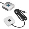 Dpofirs USB Fingerprint Reader for Wins 10 11 Hello, Biometric Fingerprint Scanner PC Dongle 360 Degree Touch Speedy Matching, Fast Recognition (Silver) view 1