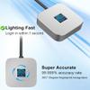 Dpofirs USB Fingerprint Reader for Wins 10 11 Hello, Biometric Fingerprint Scanner PC Dongle 360 Degree Touch Speedy Matching, Fast Recognition (Silver) view 3