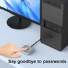 Dpofirs USB Fingerprint Reader for Wins 10 11 Hello, Biometric Fingerprint Scanner PC Dongle 360 Degree Touch Speedy Matching, Fast Recognition (Silver) view 4