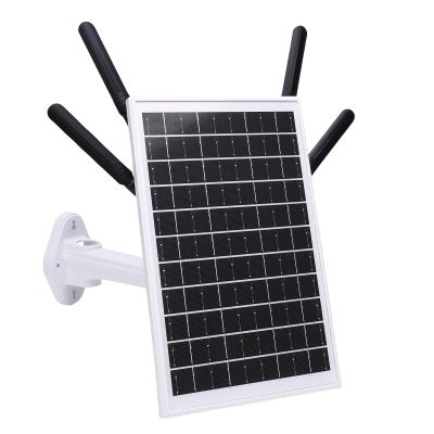Keenso IP66 Water Proof Solar WiFi Extender with SIM Card Slot for Stable Connectivity, for in Remote Locations (Black Antennae)