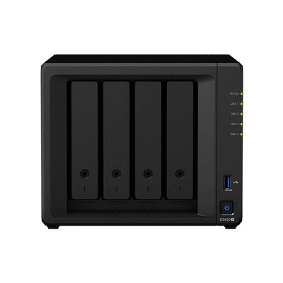 Synology DiskStation DS420+ NAS Server for Business with Celeron CPU, 6GB Memory, 4TB SSD Storage, DSM Operating System